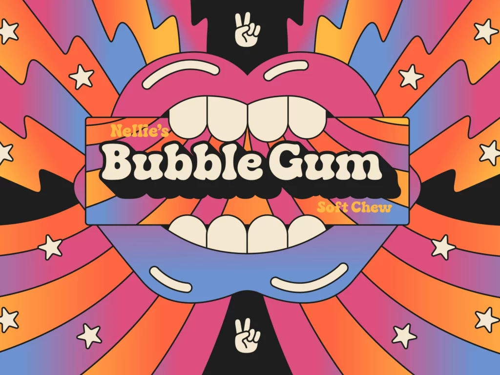 90s style in graphic